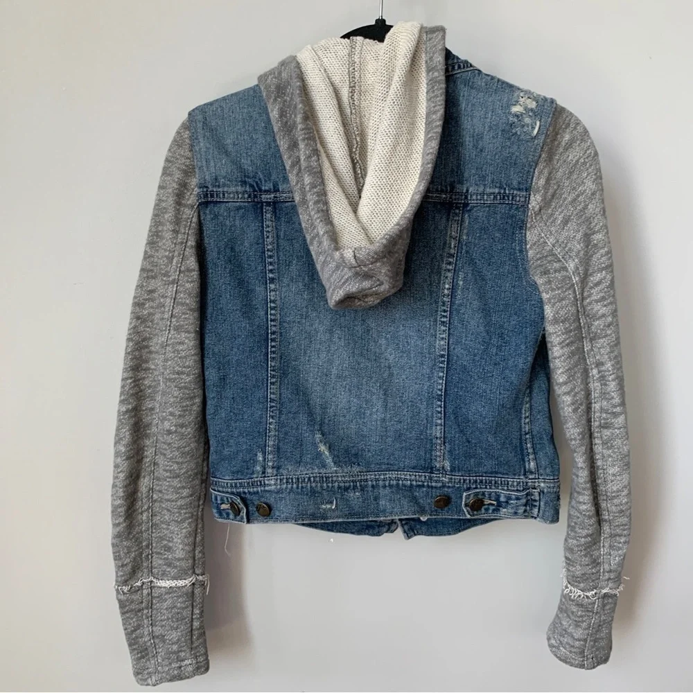 Free People Denim Multimedia Jacket Size‎ XS